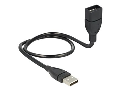 DELOCK USB Verl.A -> A St/Bu 0.50m ShapeCable sw DELOCK USB Verl.A -> A St/Bu 0.50m ShapeCable sw von Delock