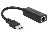 DELOCK USB3.0 Adapter A -> RJ45 Gigabit St/Bu schwarz von Delock