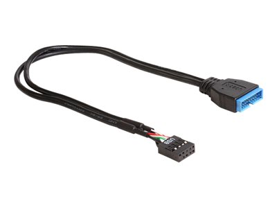 DELOCK USB3.0 Kabel Pinheader 19pin -> 9pin St/Bu 0.3 von Delock