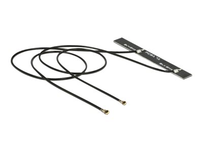 DELOCK WL-Antenne 2x MHF 5dBi intern Klebemontage von Delock