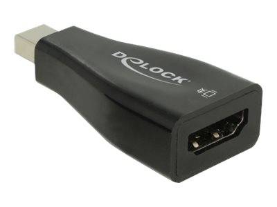 DELOCK mini DP 1.2 St -> HDMI Bu 4K Passiv schwarz DELOCK mini DP 1.2 St -> HDMI Bu 4K Passiv schwarz von Delock