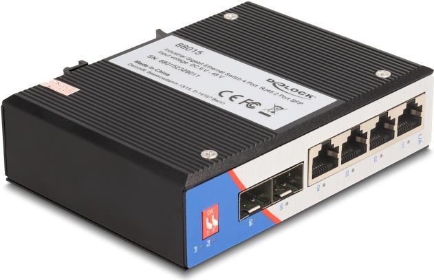 DeLOCK 88015 Netzwerk-Switch Unmanaged Gigabit Ethernet (10/100/1000) Schwarz (88015) von Delock