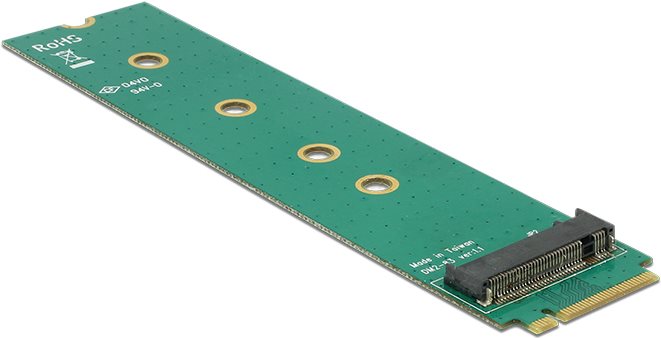 DeLOCK Adapter M.2 Key M male > M.2 Key A - Schnittstellenadapter - M.2 (M.2) - M.2 Card (65699) von Delock