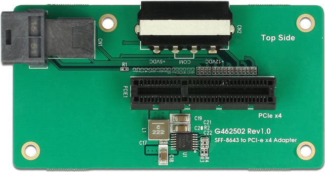 DeLOCK Adapter SFF-8643 > PCIe x4 - Interne Bus-Erweiterung (62788) von Delock