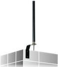 DeLOCK - Antenne - Stange - Mobiltelefon, Wi-Fi, Bluetooth - 3 dBi - ungerichtet - außen, Wandmontage möglich (89529) von Delock