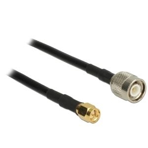 DeLOCK - Antennenkabel - TNC (M) bis SMA (M) - 5,0m - Koax - Schwarz (89505) von Delock