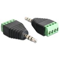 DeLOCK - Audio-Adapter - 4-poliger Anschlussblock - bis - Mini-Phone Stereo 3,5 mm (M) (65453) von Delock