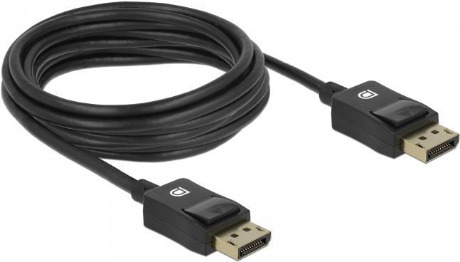 DeLOCK Coaxial - Videokabel - DisplayPort (M) bis DisplayPort (M) - DisplayPort 1,4 - 4,0m - 8K Unterst�tzung - Schwarz (85303) von Delock