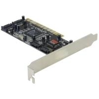 DeLOCK Controller SATA, 4 port with Raid - Speichercontroller (RAID) - 4 Sender/Kanal - SATA 1,5Gb/s - 150MBps - RAID 0, 1, 0+1 - PCI (70154) von Delock