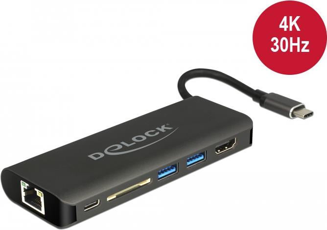 DeLOCK - Docking Station - USB-C 3.1 - GigE DeLOCK - Docking Station - USB-C 3.1 - GigE von Delock