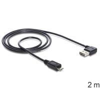 DeLOCK EASY-USB - USB-Kabel - USB Typ A, 4-polig (M) - 5-polig Micro-USB Typ B (M) - 2,0m (USB / USB2.0) - Schwarz (83383) von Delock