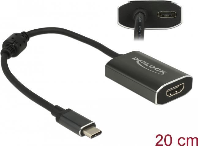 DeLOCK - Externer Videoadapter - VL100 - USB-C - HDMI - Dunkelgrau - Einzelhandel von Delock