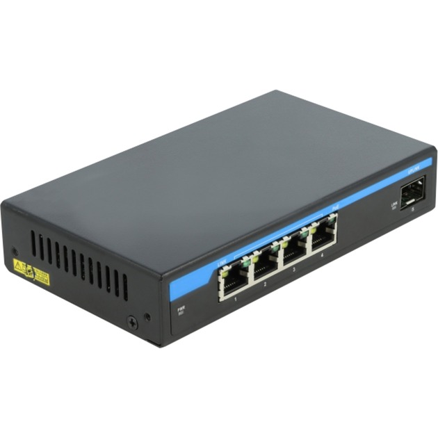 DeLOCK Giga Ethernet Switch 4P PoE+1SFP von Delock