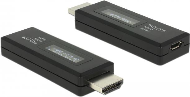 DeLOCK HDMI Tester - für EDID Information - 2-zeilige OLED Anzeige (63327) von Delock