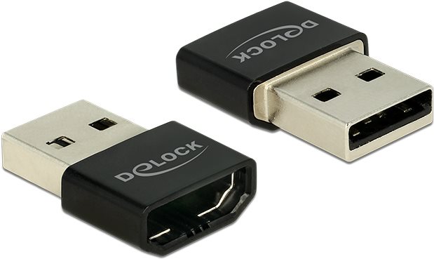 DeLOCK - Handylade- - Datenadapter - HDMI, 19-polig (W) - bis - USB (M) - (USB/USB2.0) - Schwarz (65680) von Delock