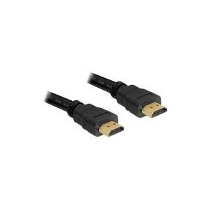 DeLOCK High Speed HDMI with Ethernet - Video-/Audio-/Netzwerkkabel - HDMI - 24 AWG - HDMI, 19-polig (M) - HDMI, 19-polig (M) - 20,0m - Schwarz (83452) von Delock