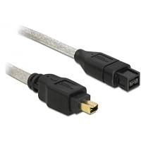 DeLOCK - IEEE 1394-Kabel - 9 PIN FireWire 800 (M) - FireWire, 4-polig (M) - 1,0m (IEEE 1394b) (82588) von Delock