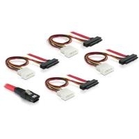 DeLOCK - Internes SAS-Kabel (Serial Attached SCSI) - 36 PIN 4iMini MultiLane - interne Stromversorgung, 4-polig, interne SAS, 29-polig (SFF-8482) - 1 m (83146) von Delock