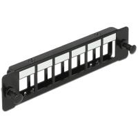 DeLOCK Keystone Mounting Panel - Blindabdeckung - Schwarz - 6 Ports (86274) von Delock