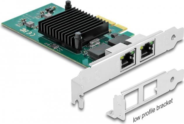 DeLOCK - Netzwerkadapter - PCIe 2,0 x4 Low-Profile - Gigabit Ethernet x 2 (89021) von Delock