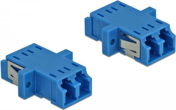 DeLOCK - Netzwerkkoppler - LC Single-Modus (W) bis LC Single-Modus (W) - Glasfaser - Blau (Packung mit 2) (85999) von Delock