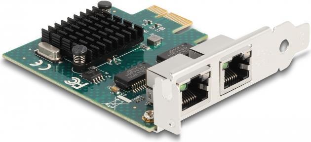DeLOCK PCI Express x1 Karte zu 2 x RJ45 Gigabit LAN BCM - PCIe - RJ-45 - PCIe 2.0 - Grau - PC - Aktivität - Link (88205) von Delock