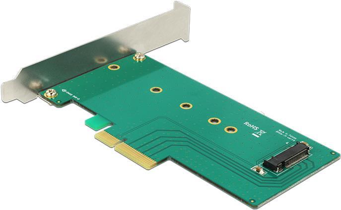 DeLOCK PCI Express x4 Card > 1 x internal NVMe M.2 - Speicher-Controller - M.2 Card Low Profile - 39GBps - PCIe 3.0 x4 (89472) von Delock