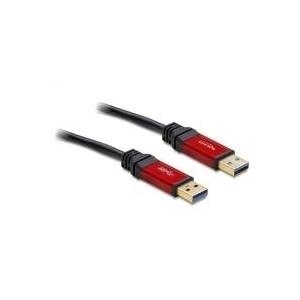 DeLOCK Premium - USB-Kabel - 9-polig USB Typ A (M) - 9-polig USB Typ A (M) - 1,0m (USB / USB2.0 / USB3.0) - Schwarz (82744) von Delock