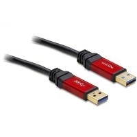 DeLOCK Premium - USB-Kabel - 9-polig USB Typ A (M) - 9-polig USB Typ A (M) - 5,0m (USB / USB2.0 / USB3.0) - Schwarz (82747) von Delock