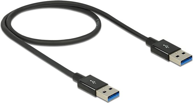 DeLOCK Premium - USB-Kabel - 9-polig USB Typ A (M) - bis - 9-polig USB Typ A (M) - 50cm (USB / USB2.0 / USB3.0 / USB 3,1 Gen2) - Schwarz (83981) von Delock
