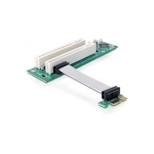 DeLOCK Riser Card PCI Express x1 > 2x PCI - flexibler Kabel links gerichtet 7cm - Riser Card (41341) von Delock