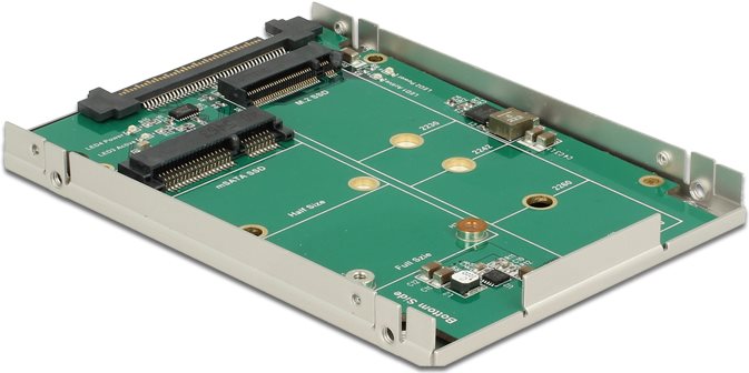 DeLOCK - Schnittstellenadapter - mSATA, M.2 (mSATA, M.2) - M.2 Card / mSATA - U.2, SATA Express (62786) von Delock