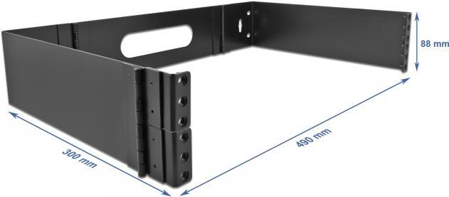 DeLOCK - Schrank - Netzwerkschrank - geeignet für Wandmontage - Schwarz - 2U - 48.3 cm (19) von Delock