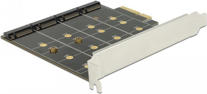 DeLOCK - Speichercontroller (RAID) - 4 Sender/Kanal - M.2 Card - 6 GBps - RAID 0, 1, 10 - PCIe x4 von Delock