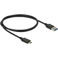 DeLOCK USB 3.1 Kabel 1m A zu C SuperSpeed Gen2 St./St. schwarz DeLOCK USB 3.1 Kabel 1m A zu C SuperSpeed Gen2 St./St. schwarz von Delock