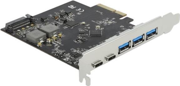 DeLOCK - USB-Adapter - PCIe 3.0 x4 - USB-C 3,2 Gen 2 x 2 + USB 3,2 Gen 2 x 3 (89064) von Delock