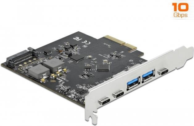 DeLOCK - USB-Adapter - PCIe 3.0 x4 - USB-C 3,2 Gen 2 x 3 + USB 3,2 Gen 2 x 2 (89074) von Delock