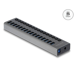 DeLOCK USB-Hub 16-fach grau von Delock