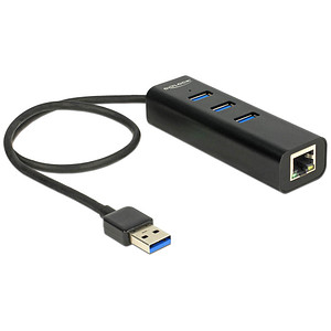 DeLOCK USB-Hub 3-fach schwarz von Delock