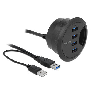 DeLOCK USB-Hub 4-fach schwarz von Delock