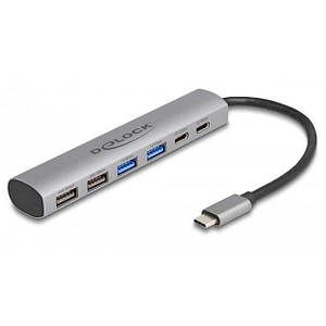 DeLOCK USB-Hub 6-fach grau von Delock