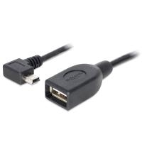 DeLOCK - USB-Kabel - Mini-USB, Typ B (M) - USB Typ A, 4-polig (W) - 50cm (Hi-Speed OTG) - 90-Grad-Anschluss (83356) von Delock