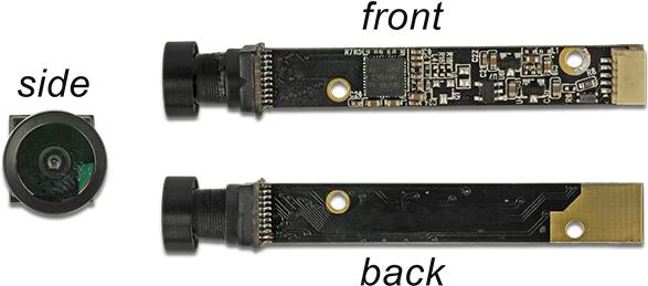 DeLOCK USB2.0 Kameramodul 5,04 Megapixel Optik seitlich 80° V5 Fixfokus - Sensorgröße: 1/4 (96382) von Delock