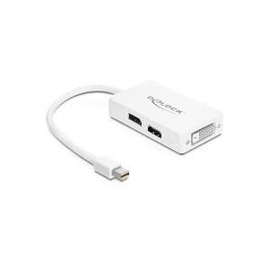 DeLOCK - Video- / Audio-Adapter - DisplayPort / HDMI / DVI - Mini-DisplayPort (M) - DVI-I, HDMI, 19-polig, DisplayPort (W) - 24cm - (DisplayPort 1,1a / DVI 1.0) (61768) von Delock