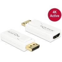 DeLOCK - Video- / Audio-Adapter - DisplayPort / HDMI - DisplayPort (M) - HDMI, 19-polig (W) - (DisplayPort 1,2) - weiß (65580) von Delock