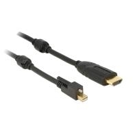DeLOCK - Video- / Audiokabel - DisplayPort / HDMI - 32 AWG - HDMI, 19-polig (M) - Mini DisplayPort (M) - 5,0m - (DisplayPort 1,2) - Schwarz (83732) von Delock