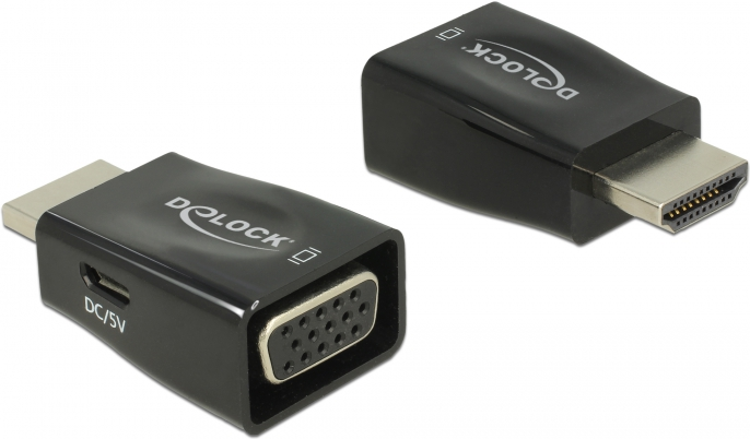DeLOCK - Videokonverter - HDMI - VGA - Schwarz DeLOCK - Videokonverter - HDMI - VGA - Schwarz von Delock