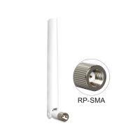 DeLOCK WLAN antenna RP-SMA - Antenne - 802,11 a/b/g/n - 2 dBi (für 2400 MHz - 2500 MHz), 4 dBi (für 5,100 MHz - 5,875 MHz) - ungerichtet - weiß (88460) von Delock