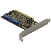 DeLock Controller 2x SATA, 1x IDE - Speichercontroller (RAID) - IDE / SATA-150 - 150 MBps - RAID 0, 1, JBOD, 0+1 - PCI (70146) von Delock