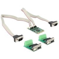 DeLock MiniPCIe I/O PCIe full size 2 x Serial RS-422 / 485 with 600 W Surge - Serieller Adapter - PCI Express 2,0 Mini Card - RS-422/485 x 2 (95245) von Delock